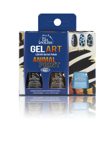 IBD Just Gel Polish Animal Print Gel Art 3-Pack