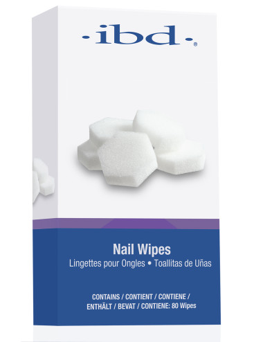 IBD Nail Wipes 80szt gąbeczki do przemywania IBD