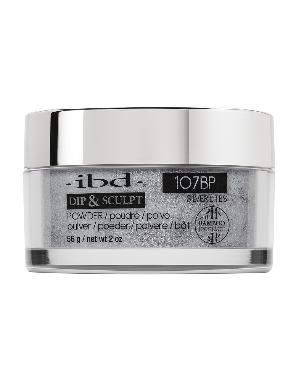 IBD Puder Akrylowy DIP&SCULPT Silver Lites 56g