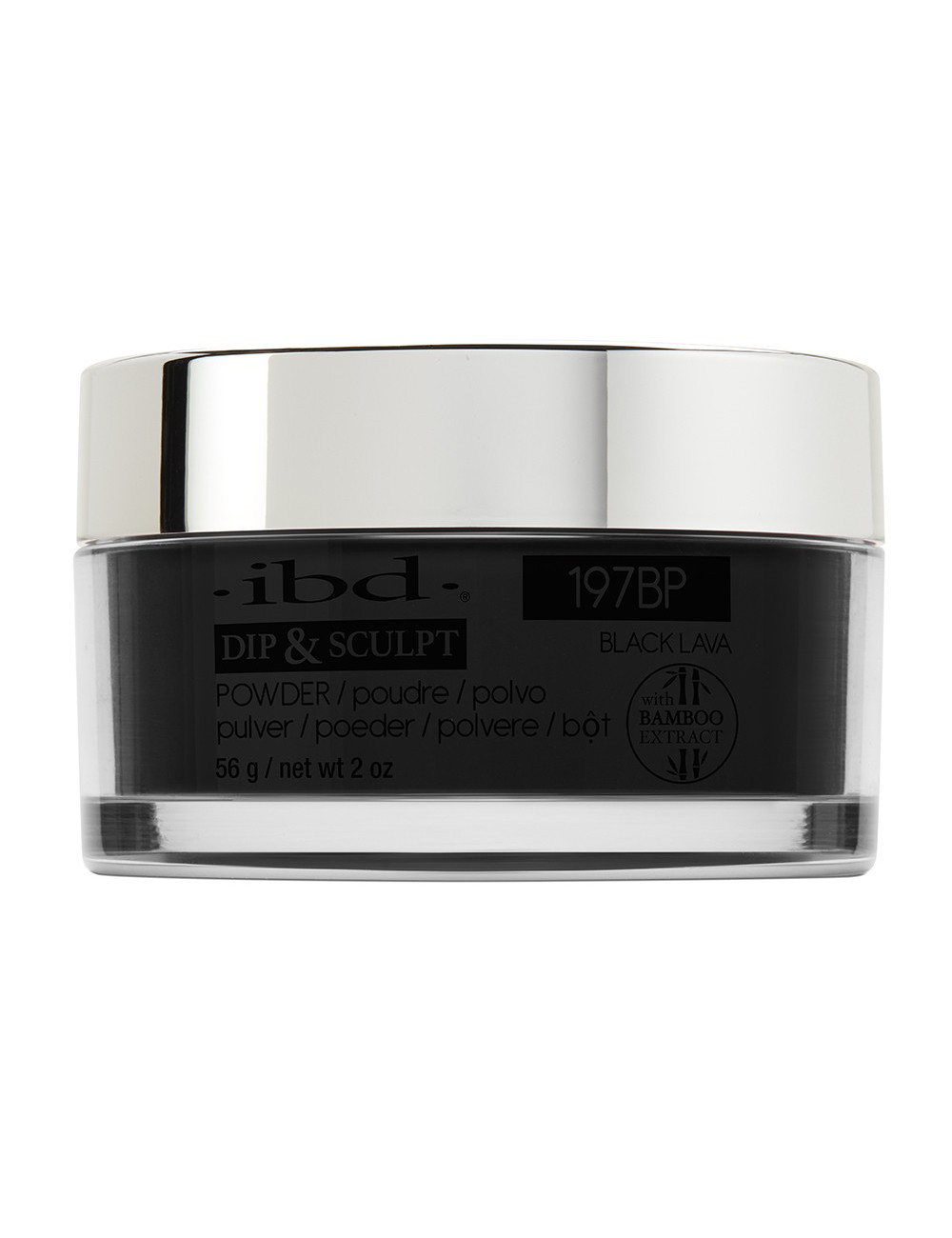 IBD Puder Akrylowy DIP&SCULPT Black Lava 56g