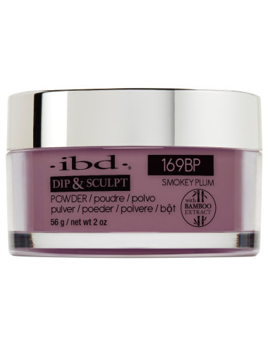 IBD Puder Akrylowy DIP&SCULPT Smokey Plum 56g